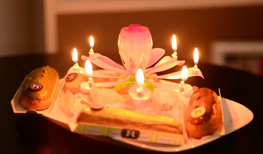 happy birthday candle - lumanare muzicala tort