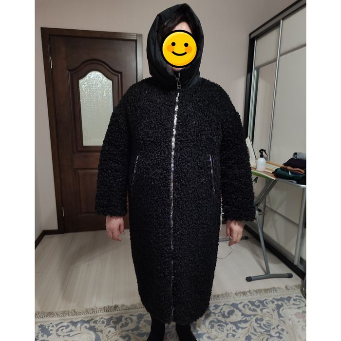 Стильная Караукулевая Шуба-Куртка