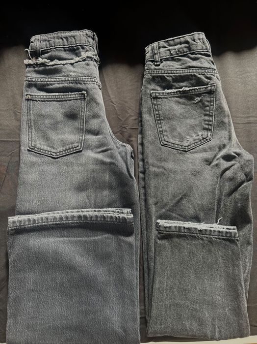 Сиво-черни дънки