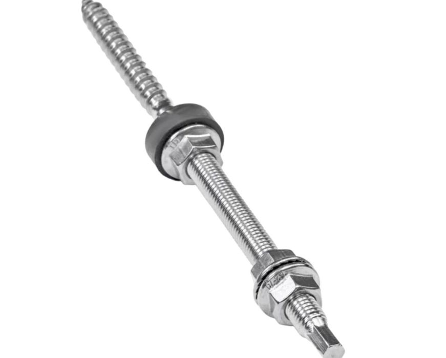 Șurub acoperiș tabla 10mx250 mm cu profil L și nut