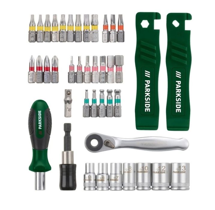 Set de scule pentru biciclete PARKSIDE PFWS 41 A1, 41 bucati set biti