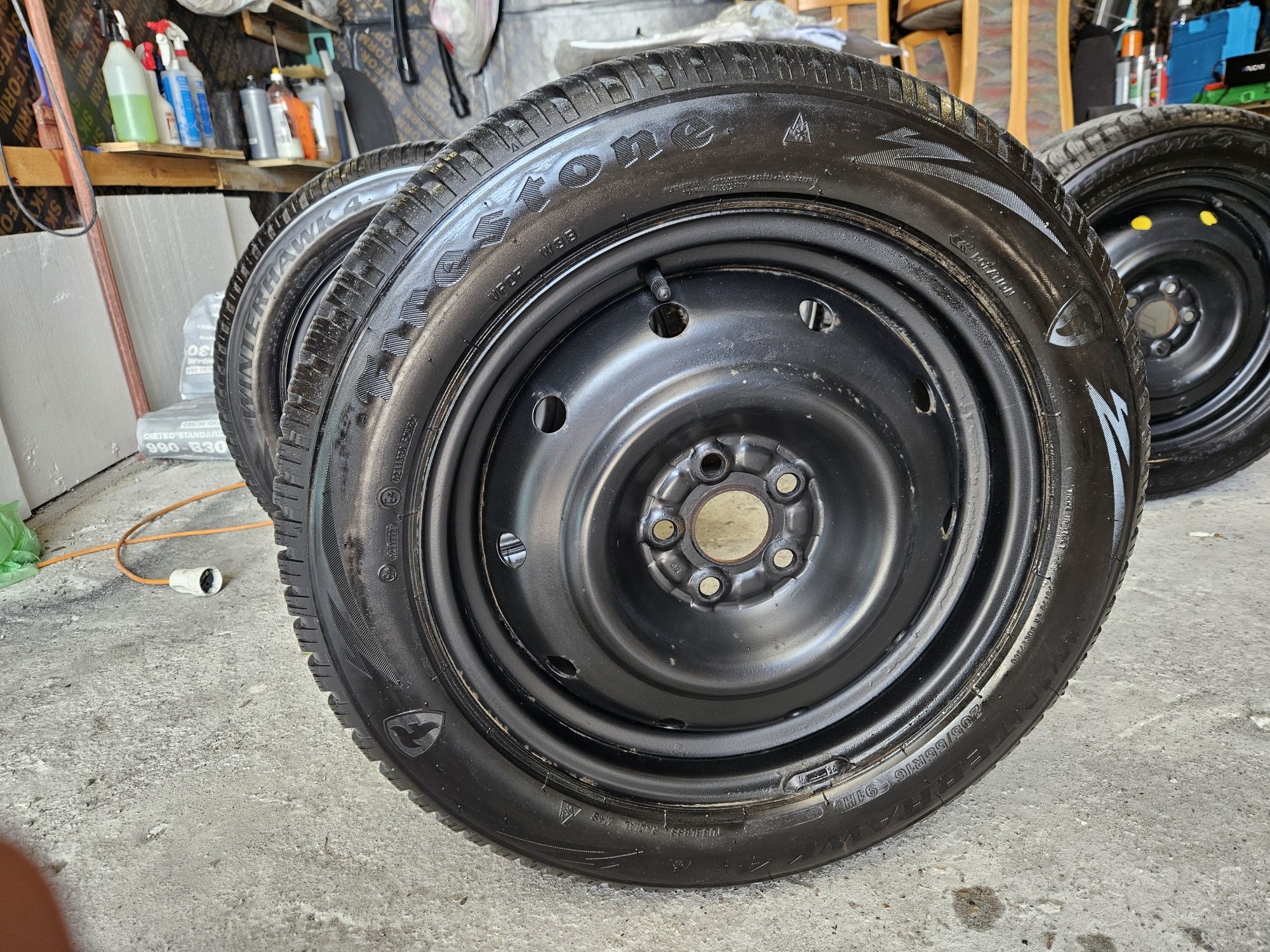 Зимни гуми с джанти 205х55 16ки Firestone Winterhawkдот 3623