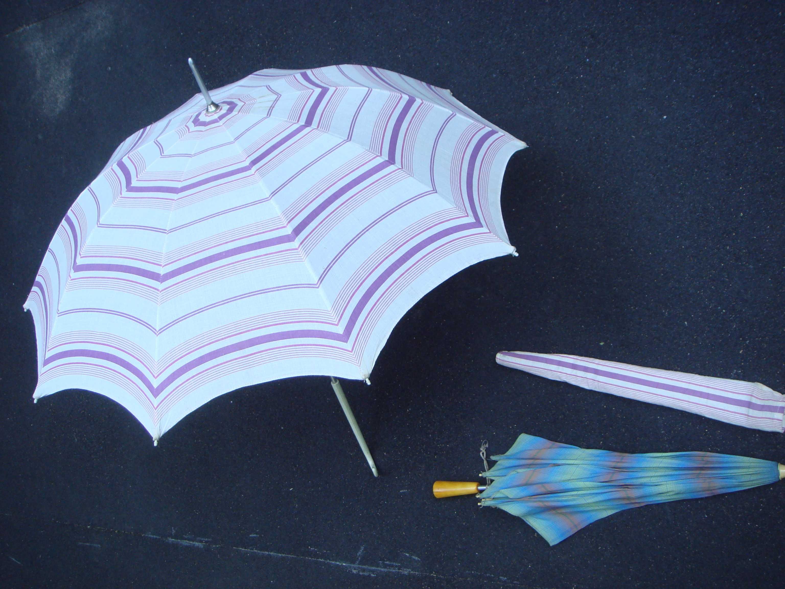 Зонтик 1965 год Новый в родном чехле парусиновый 100% Хлопок