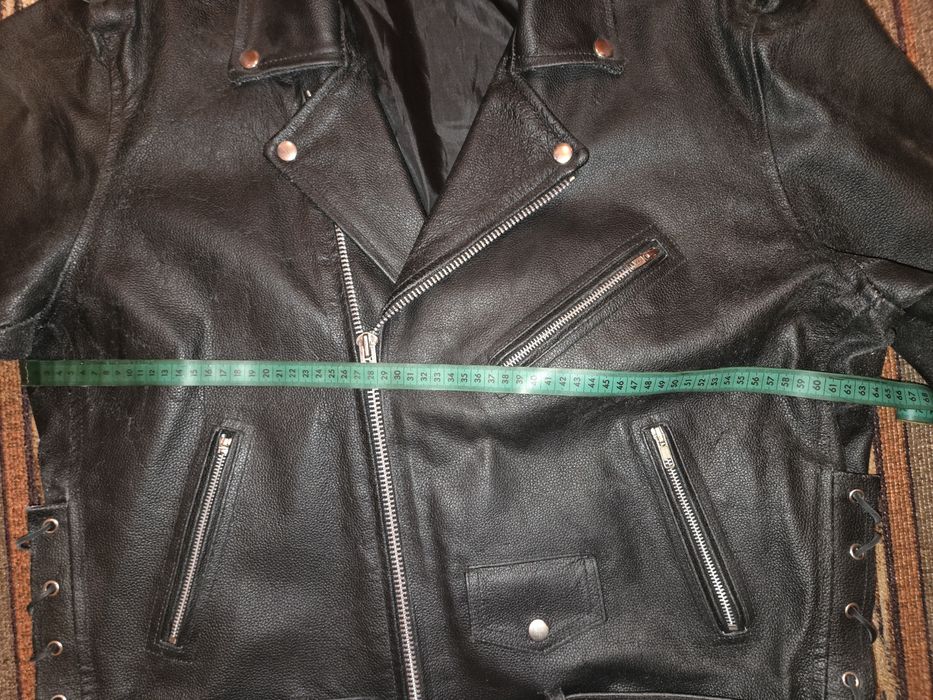 Кожено яке тип рокерско (рокерия) от естествена кожа