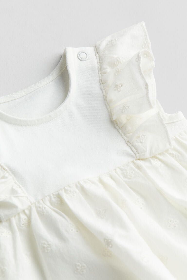 Рокля-боди с волани от h&m