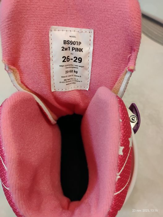 Set complet de role roz ferite mărimeajustabila  26  - 29 NOU