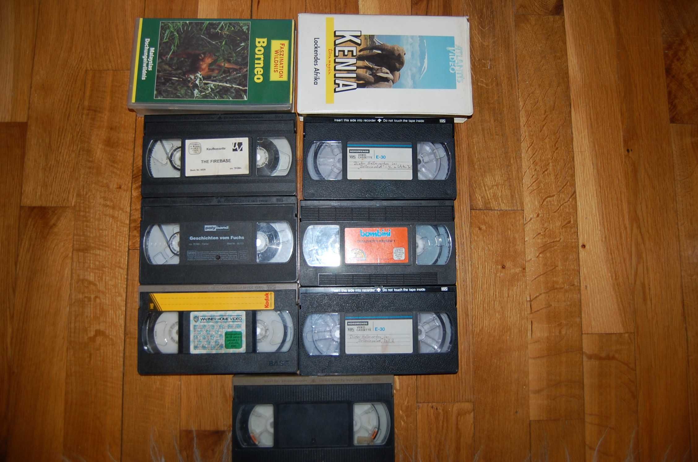Casete VHS,7 originale,2 inregistrate