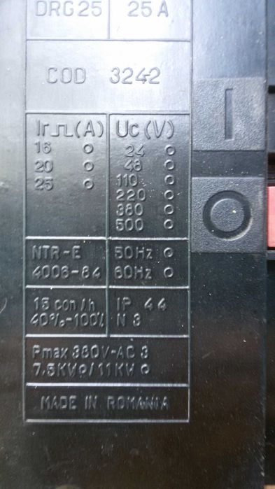 Întrerupător AC 220-380v 25a