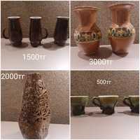 Керамические вазы, кружки.