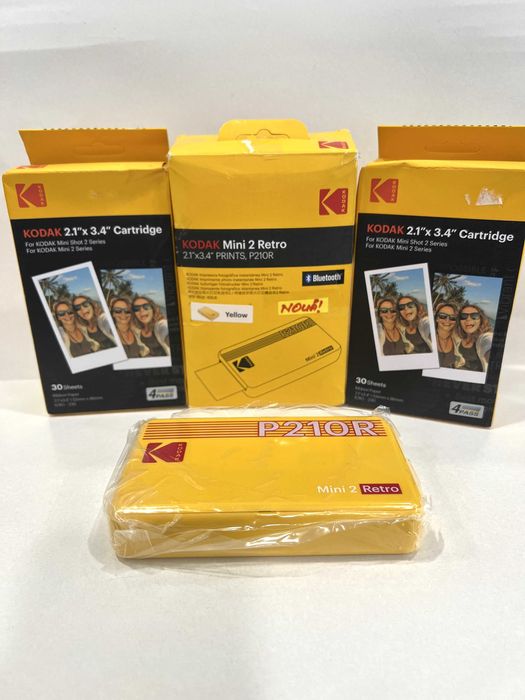 Imprimantă Kodak Mini 2 Retro, 2 rezerve și 60 buc de hârtie, NOUĂ!