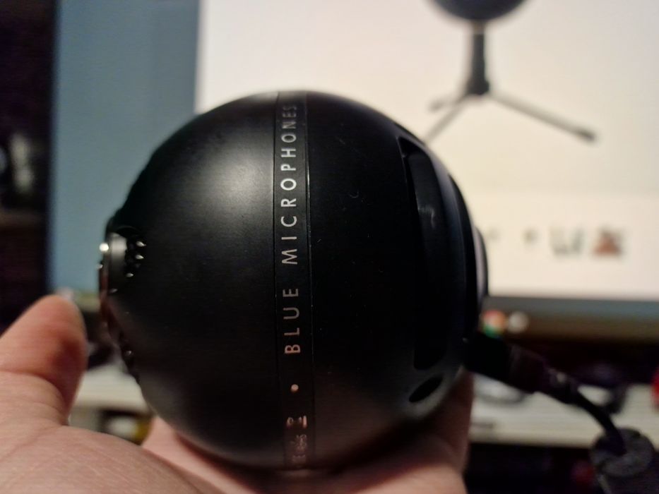 Microfon Blue Snowball iCE Negru - Perfect funcțional (Fără trepied)