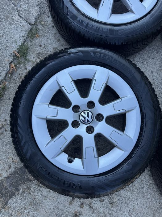 Jante aliaj Vw Polo 6R0601025E cu anvelope allseason 185/60/15