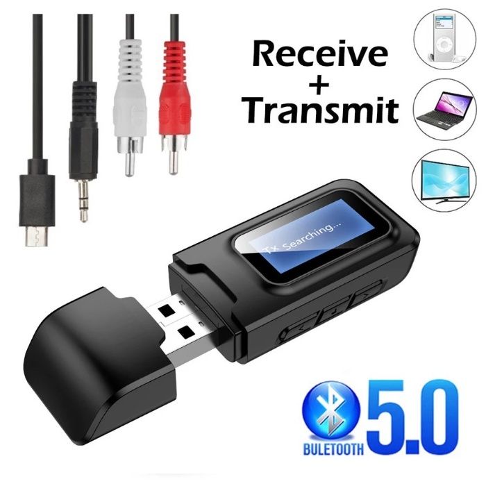 Bluetooth receiver - transmitter lcd pentru auto, casa ,model: WBT-355