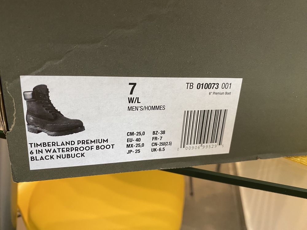 Bocanci Timberland Premium 6in Black