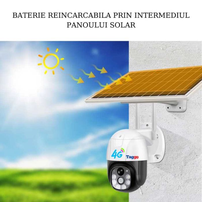 Cameracu cartiela 5 g cu panou solar