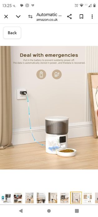 Автоматична хранилка за котки, 4L диспенсър за храна с времеви режим с