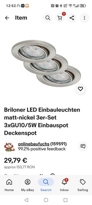 Spot led 3 bucăți set