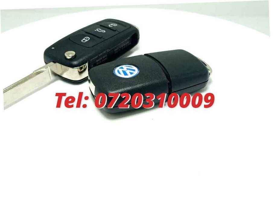 Carcasa Cheie Briceag Volkswagen Seat Skoda 3 Butoane