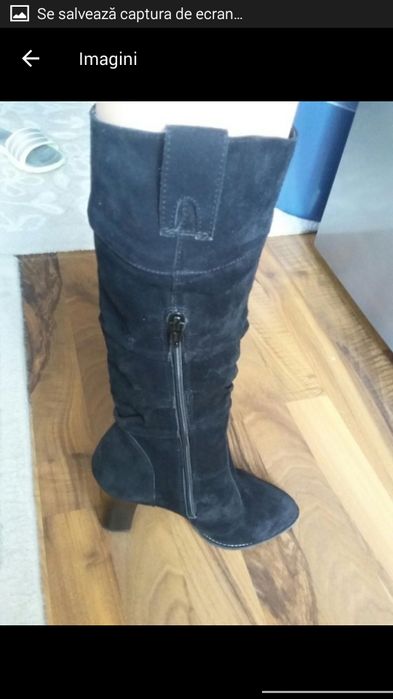 Cizme piele întoarsa dama