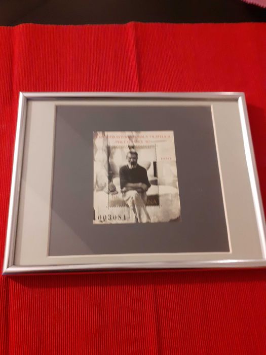 Tablou cu colița filatelică Constantin Brancusi - 1982