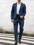 Costum si pantaloni bleumarin, marimea S noi!