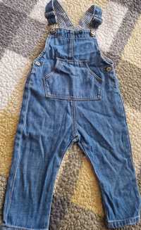 Salopeta Zara Boy 86 cm jeans moale