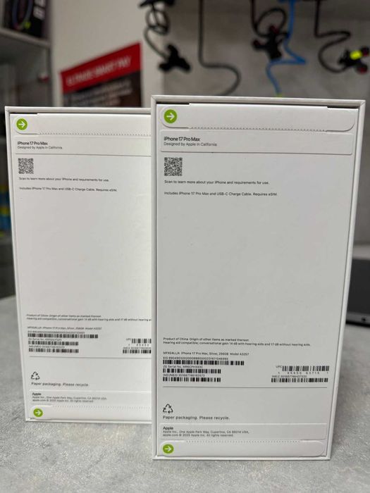 Наличен Iphone 17 Pro max 256GB Silver, Чисто нов!