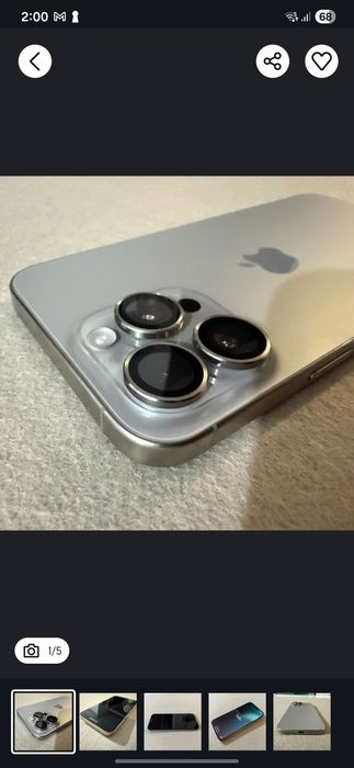 IPHONE 15pro max 256 gb Natural