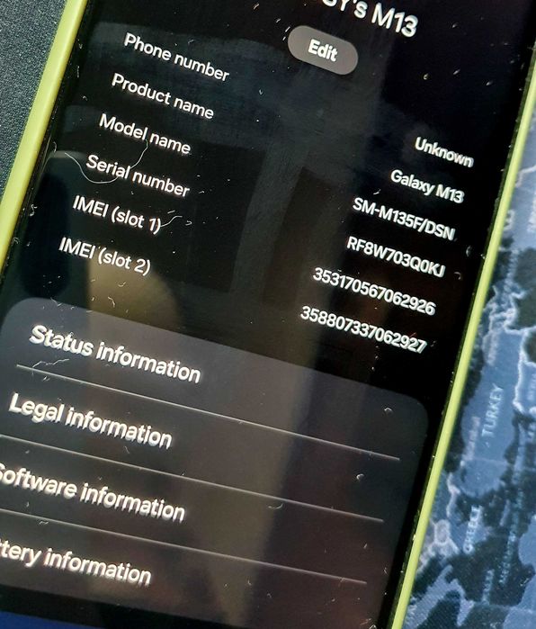 Telefon Samsung M13, 128Gb, nefolosit