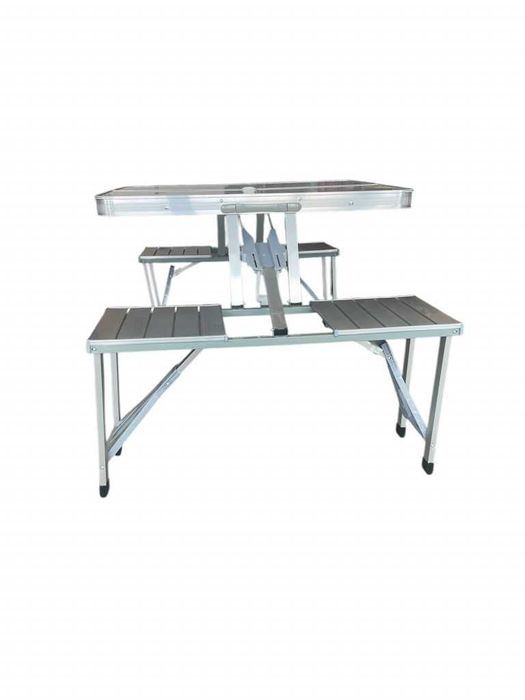 Комплект сгъваема маса с вградени 4 стола за къмпинг,риболов,пикник