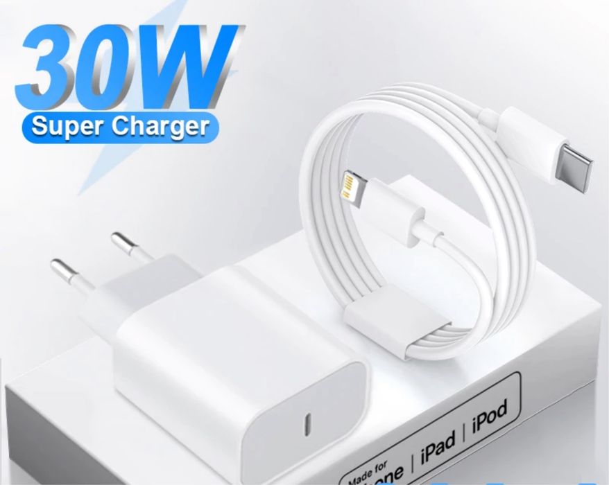 Iphone - Pachet Incarcator Priza Cablu Usb si Casti Noi