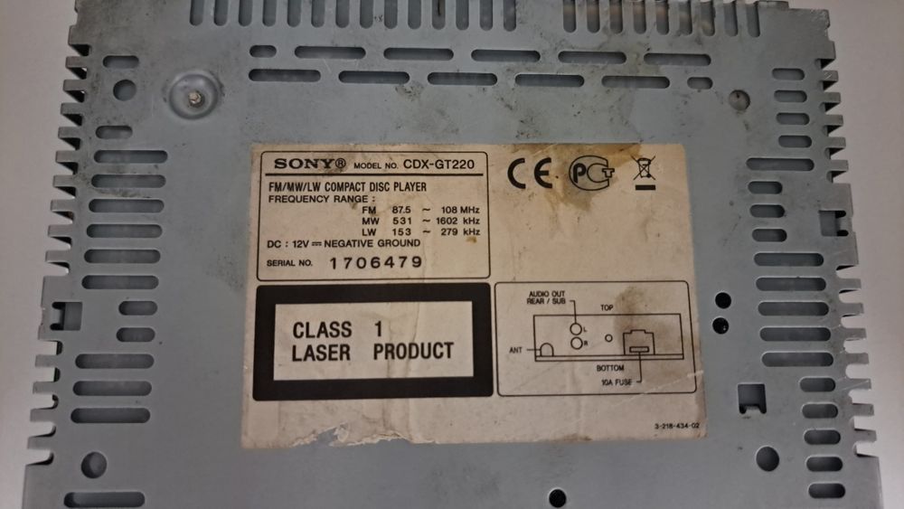 Casetofon auto Sony GDX-GT220