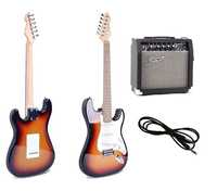 Chitara electrica sunburst 4/4 set cu amplificator si cablu