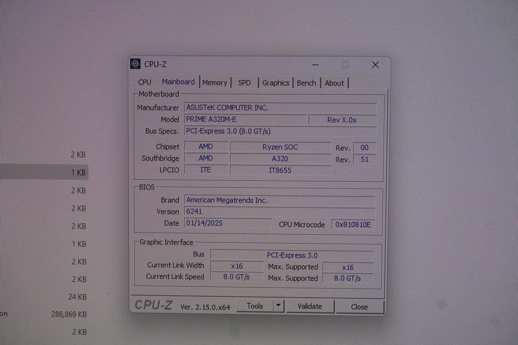 AM4 Дъно дънна платка Asus Prime A320m-E / Има m.2 / вкл ДДС