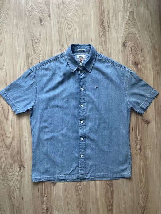 TOMMY HILFIGER Owersized fit/Нова мъжка дънкова риза L