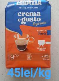 Vând cafea Lavazza crema e gusto forte boabe