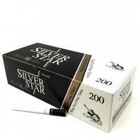 Tuburi Tigari Silver StarBlack/negre 24 mm pentru injectat tutun