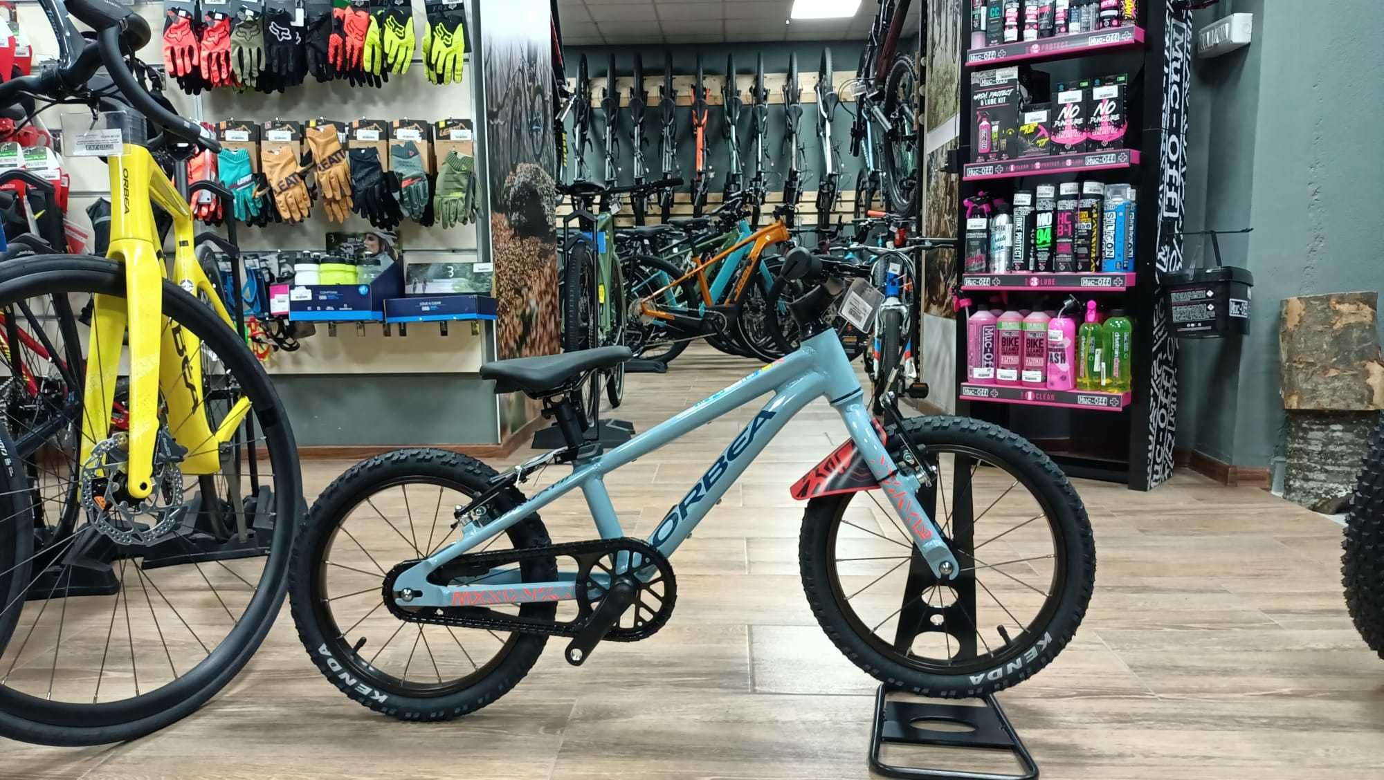 Bicicleta copii Orbea MX 16 Blue Gray -in stoc EST BIKE Funky Sports