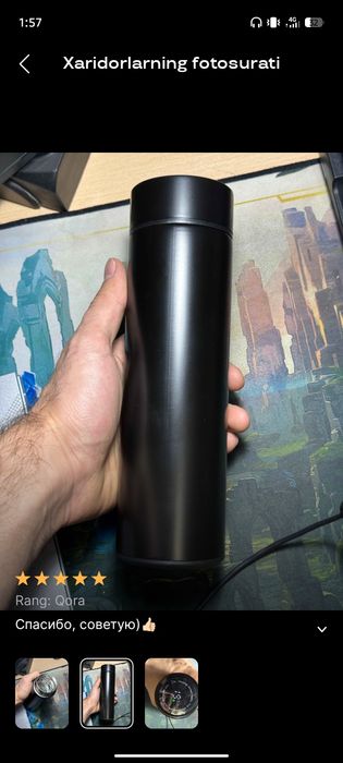 Termos 500ml qora va koʻk