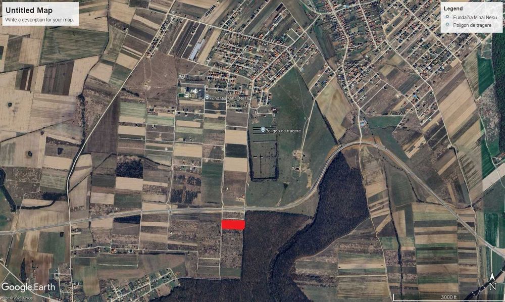 Teren 5 755 mp intravilan de vanzare urgent 8 Euro per metru patrat