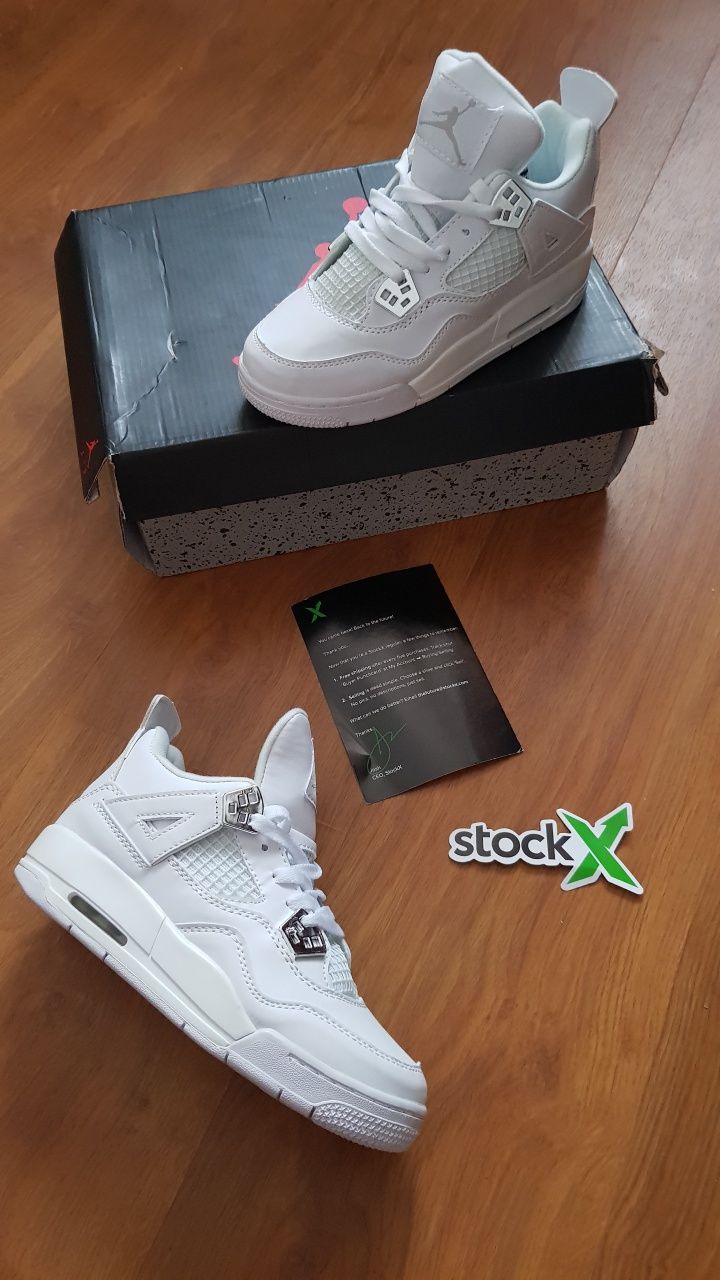 Adidași Jordan 4 Pure Money • STOC:36 • Livrare rapidă 1-2 zile •