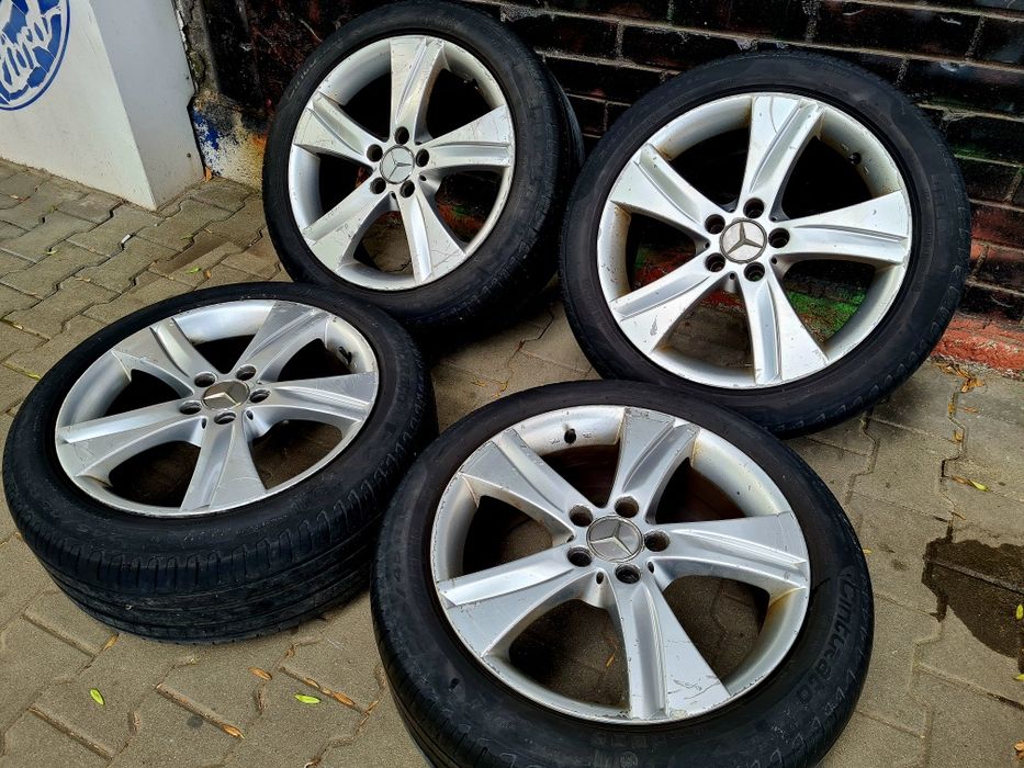 Джанти с гуми 245 45 18 цола за mercedes 5x112 C E S w212 w211 w220