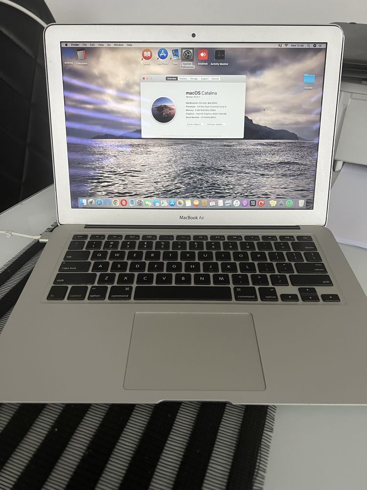 Macbook air 13’’, 256gb ssd, I5