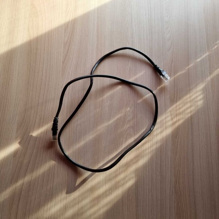 Cablu de retea de internet - RJ 45 - negru de 100cm