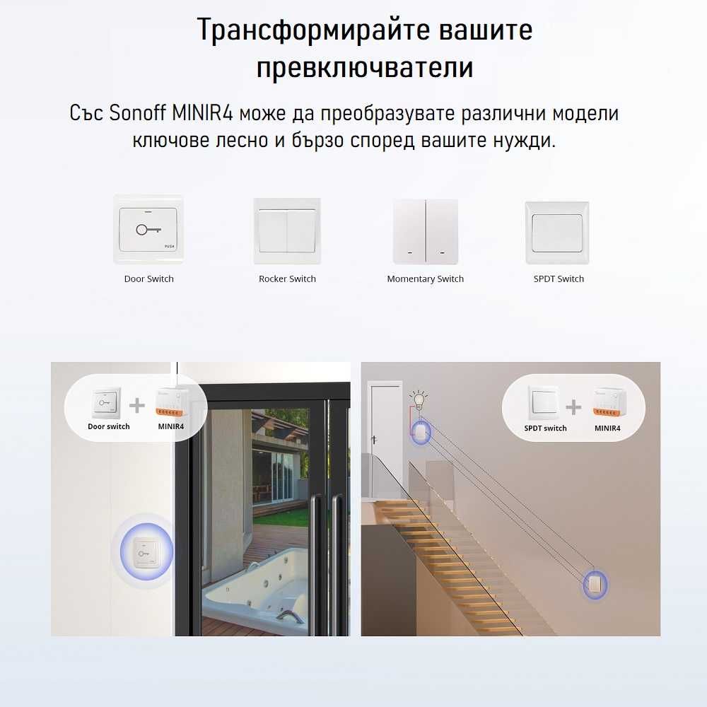 SONOFF Mini R4 Extreme WiFi Смарт Превключвател