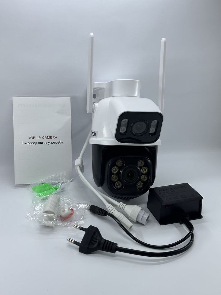 iCsee двойна WiFi камера за видеонаблюдение  5+5mpx