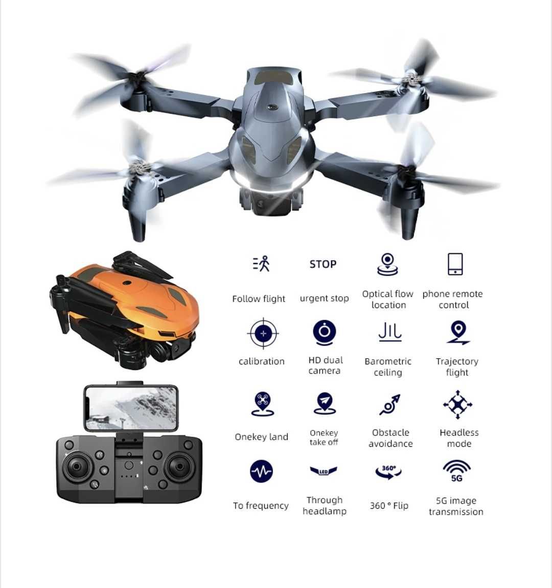 Дрон VIELLAN Dual HD Camera