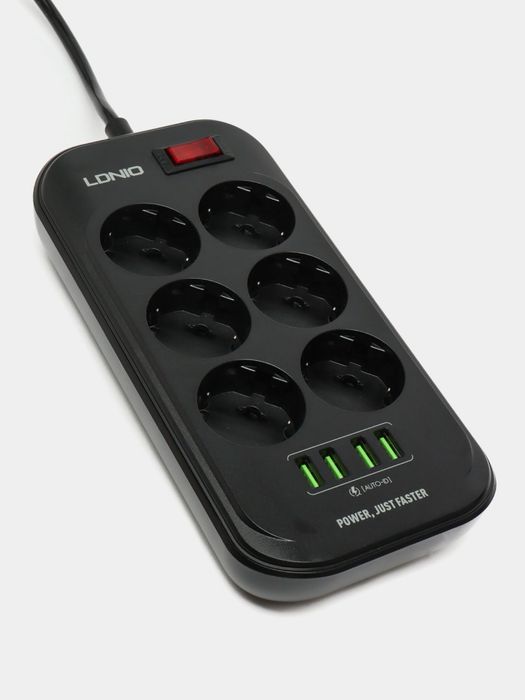 сетевой удлинитель с функцией умной зарядки Ldnio SE6403