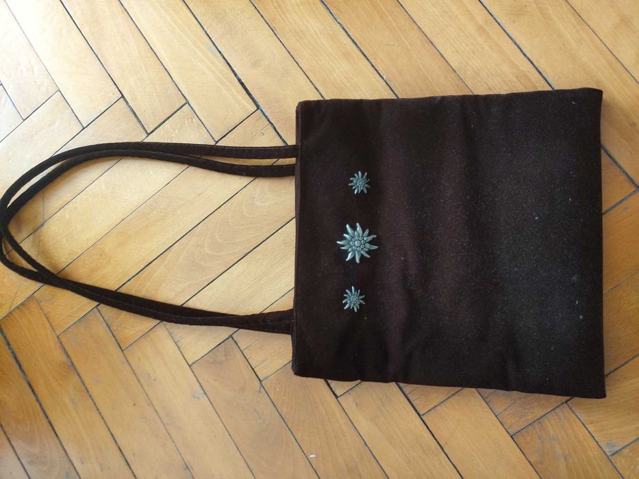 Чанта кафява с еделвайс