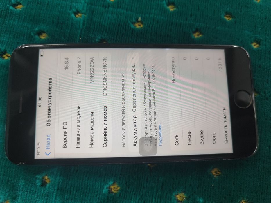 Айфон 7 сатам память 128г